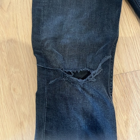 Agolde Nico Jeans - Black Ripped. Size 24 - Picture 3 of 10